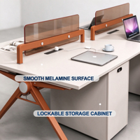 Nouveau bureau d'étude en bois pour la maison, bureau d'ordinateur avec étagère de rangement