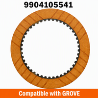 Disque d'embrayage à friction en papier haute performance GROVE 9904105541, 133,1 mm, dents internes IT45, cb9