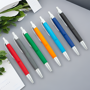 Logo personnalisé publicitaire stylo à bille coloré à l'encre noire cadeaux de promotion voyage pas cher prix stylo à bille personnalisé avec logo - Product Image 1