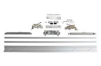 Herrajes para puerta de Granero corrediza flotante de 38 ", cierre suave, montaje en pared Interior, Kit rodante de pista oculta
