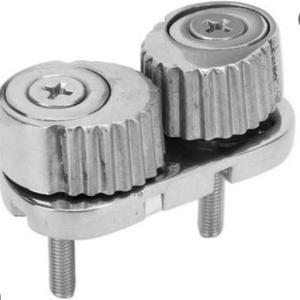 Étrier à came en acier inoxydable 316 poli miroir avec roue à double moletage, pince à corde, raccord marin, antirouille, pièces de quincaillerie <span class=keywords><strong>pour</strong></span> bateaux à voile - Product Image 6