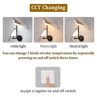 Lampe murale LED moderne 14W à 3 couleurs changeantes pour couloir d'hôtel, chambre, salon, salle à manger