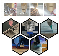 Robot distributeur de colle thermofusible à double tête CNC Type de machine pulvérisateur automatique de colle pour pièces électroniques