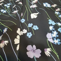 Tissu en mousseline de soie tissée pure soie pour robes, impression numérique 100% polyester italien coréen Vietnam vente en gros