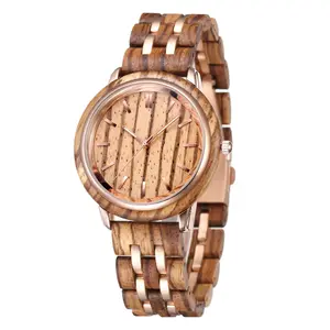 Лучший подарок, модные популярные водостойкие мужские часы Miyota с 2035 механизмом, с логотипом под заказ, парные женские часы из натурального дерева