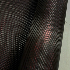Tela de Fibra de Carbono Tejida Metálica 3K Roja de Alto Rendimiento, 210g, Verde, Amarillo, Morado, Resistente a Químicos, para Equipaje y Uso en Exteriores - Product Image 1
