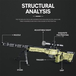 Reobrix 77026 Serie Militar, Rifle de Francotirador AWM, Juguete de Bloques de Construcción de 1245 Piezas, Modelo Técnico Educativo, Regalo para Adultos - Product Image 4