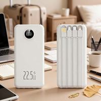 Batterie Externe Mobile Étanche Type-C Ultra Fine 10000mAh au Lithium Polymère avec Affichage LED et Charge Ultra Rapide 22.5W Personnalisée