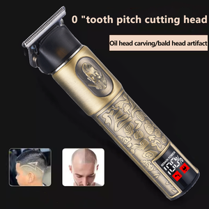 Tondeuse à cheveux électrique à charge USB à faible bruit tête d'huile de coupe lisse tête <span class=keywords><strong>chauve</strong></span> artefact <span class=keywords><strong>coiffure</strong></span> voitures hôtels acier inoxydable - Product Image 5