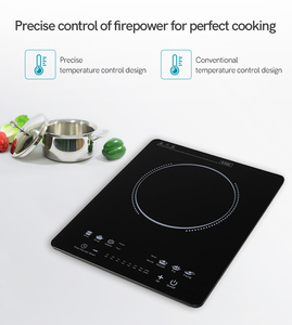 Cuisinière à induction portable double, prix usine, 2000W, plaque de cuisson infrarouge, compatible induction - Product Image 6