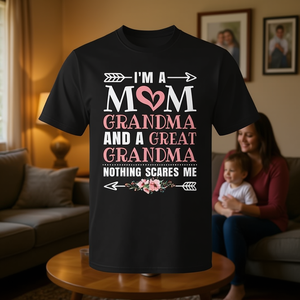 Camiseta para mamá, abuela, bisabuela, para mujer, manga corta, cuello redondo, impresión digital, regalo de orgullo familiar para mujer adulta - Product Image 3