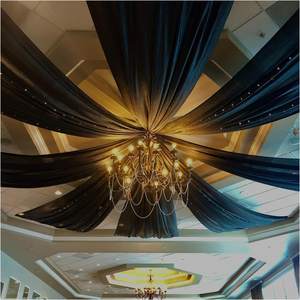 Rideaux <span class=keywords><strong>de</strong></span> cérémonie <span class=keywords><strong>de</strong></span> mariage d'intérieur et décoration <span class=keywords><strong>de</strong></span> toit en mousseline <span class=keywords><strong>de</strong></span> soie 100D quatre côtés verrouillables <span class=keywords><strong>voile</strong></span> <span class=keywords><strong>de</strong></span> décoration <span class=keywords><strong>de</strong></span> plafond <span class=keywords><strong>de</strong></span> mariage - Product Image 5