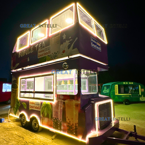 รถขายอาหารเคลื่อนที่ Decker Bus พร้อมอุปกรณ์ครัวครบครันสำหรับขาย - เหมาะสำหรับขายกาแฟ ชานมไข่มุก ขนมหวาน ไอศกรีม สำหรับใช้งานกลางแจ้ง - Product Image 6