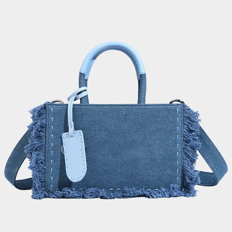 Stylish High Quality Handbag Women's Shoulder Bag Customized Denim Crossbody Bag