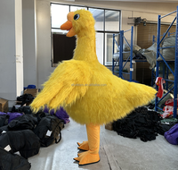 Costume de mascotte d'oie à fourrure jaune Efun 2m 2.6m Fursuit Flying Dodo Goose Outfits Costume Vêtements pour la publicité d'événements