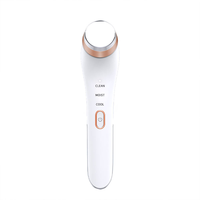 Masseur facial portable de voyage 82g léger et fin, rechargeable par USB, chaud/froid, ionique, pour le soin des yeux et la beauté en voyage