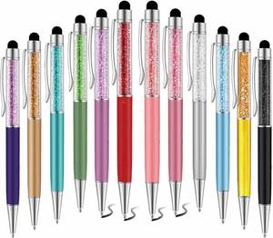 Crystal Stylus <b>Ballpoint</b> <b>Pen</b>, 2-in-1 Touch Screen <b>Pen</b> with Rhinestone Decoration for Girls, Students & Gifts - Product Image 1