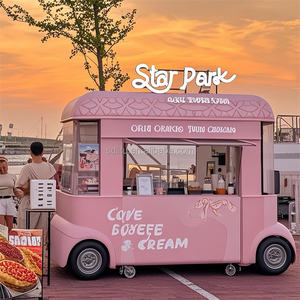 Gerobak Makanan Multifungsi Kustom dengan Dapur Lengkap untuk Jualan Es Krim, Hamburger, Kopi, dan Camilan - Product Image 4