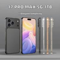 Versión Global Desbloqueada 17 Pro Max 6.9" 144Hz LCD 5G LTE CDMA Android 14 Smartphone 1TB MTK Dimensity 3500-3999mAh 65W Doble SIM