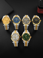 Montre à quartz minimaliste personnalisée OEM, marque privée, montre simple de luxe pour homme, bracelet en maille OEM
