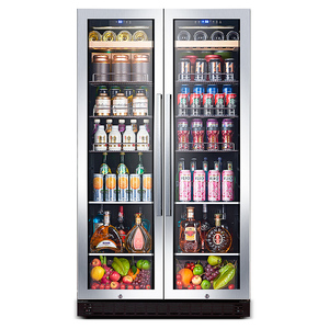 Refrigerador de Vino Odino con Compresor, Enfriador de Bebidas con Estantes de Exhibición Bj-635, Refrigerador de Doble Puerta Bj-635 - Product Image 6