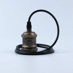 Support de lampe CJ E26 en aluminium bronze, pièce de rechange pour luminaire suspendu, pour la maison, le restaurant, style industriel rétro - Product Image 2