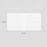 Lingettes à l'alcool éthylique à 75 %, usage unique, stériles, emballées individuellement pour les soins personnels, 3x6 cm, 100 pièces