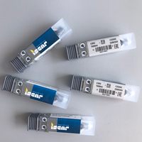 Fresa de extremo CNC Iscar EC-D6 10-22C10H72 IC903 de un solo filo, 30° de hélice, HRC 60, aleación de tungsteno-cobalto, 20mm, OEM/ODM, recubrimiento PVD para fresado