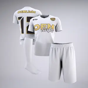 Camiseta de futebol personalizada de sublimação, camisa de time de futebol, camiseta de futebol de secagem rápida, uniforme de futebol, camisa de futebol