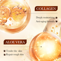 Masque facial en feuille SADOER au collagène anti-âge, raffermissant, éclaircissant et hydratant, avec réparation douce pour les peaux rugueuses, tous types de peaux
