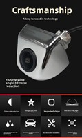 Caméra de recul externe AHD 720 CCD de style coréen pour véhicules Android, alimentation 12V et compatible avec toutes les voitures
