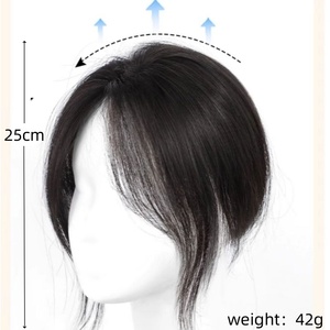Flequillo Postizo Sintético con Clip, Extensión de Flequillo Natural para Mujer, Peluca - Product Image 6