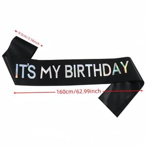 Cinturón de Alta Calidad para Fiesta de Cumpleaños de Niña, Decoración para Fiesta de Cumpleaños, Banda de Princesa para el Hombro - Product Image 5