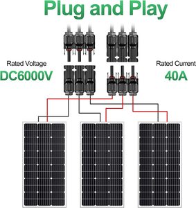 Connecteur de câble solaire de type Y 3 en 1 40A IP67 étanche, connecteurs FFFM+<span class=keywords><strong>MMMF</strong></span> 3 à 1, outil de connexion, connecteurs 3 broches pour panneaux solaires - Product Image 5