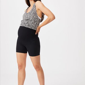 Incroyablement confortable toute la journée et soutenu contrôle sans couture de <span class=keywords><strong>maternité</strong></span> shorts de mise en forme <span class=keywords><strong>bermuda</strong></span> tissu extensible dans les 4 sens - Product Image 3