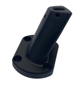 Custom CNC Milling CNC Machining Service Anodized Aluminum Angled Flange Mount Bracket, OEM Automation <b>Machinery</b> Connection - Product Image 2