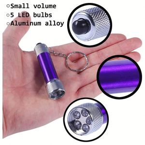 Linterna de Mano Promocional de 5 LED, Potente, de Aleación de Aluminio, Mini Linterna Electrónica, Llavero de Regalo con Logotipo Personalizado - Product Image 4