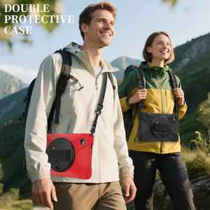 Funda Resistente a Impactos de Silicona con Correa de Mano y Soporte Giratorio Integrado para <span class=keywords><strong>Samsung</strong></span> Galaxy <span class=keywords><strong>Tab</strong></span> A11 8.7 Pulgadas 2025 X130 X135 - Product Image 4