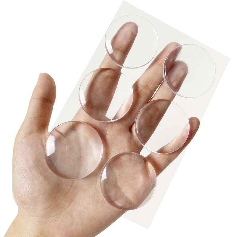 Портативный дорожный защитный стопор для двери, самоклеящийся Круглый прозрачный Настенный Протектор для детской двери