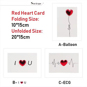 Thiệp mời đám cưới thiệp chúc mừng kỷ niệm cho Thẻ quà tặng ngày lễ tình nhân của cô ấy - Product Image 6