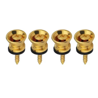 Boutons de verrouillage de sangle en métal pour guitare en gros avec vis pour pièces de guitare