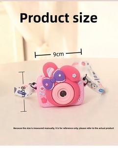 Mini caméra portable DLC pour étudiants et enfants, design mignon de dessin animé, double objectif HD, enregistrement vidéo 1080P, jeux de puzzle intégrés - Product Image 5