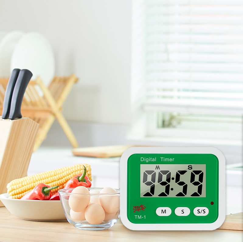 Высококачественная кухонная томатная еда, цифровая милая зеленая Светодиодная Сигнализация, индикатор, цифровой кухонный таймер