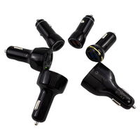 PD 25W Adaptor Pengisi Daya Mobil Port USB Ganda Pengisian Cepat QC 3.0 dengan Remote Control Pemancar FM Universal untuk Beberapa Ponsel