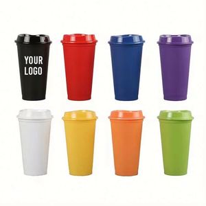 Gobelet isotherme réutilisable sans BPA de 16 oz pour boissons froides et chaudes avec couvercle - Product Image 2