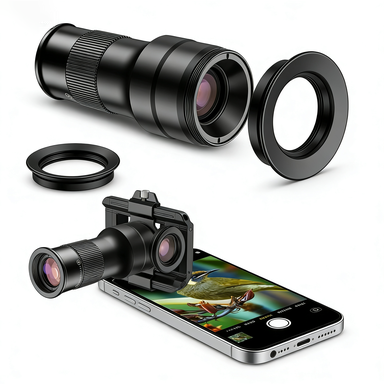 TM6 Portable HD Zoom Telephoto Lens Mobile Phone Telescope Monocular Camera Lens Manual Focus 98% Smartphone Compatibility