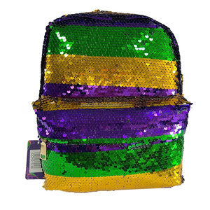 HLC Accessori per il Mardi Gras, Zaino con Coulisse <span class=keywords><strong>Nola</strong></span> Glitter, Borsa Sportiva da Esterno con Paillettes Magiche, Coulisse con Paillettes Luccicanti - Product Image 6