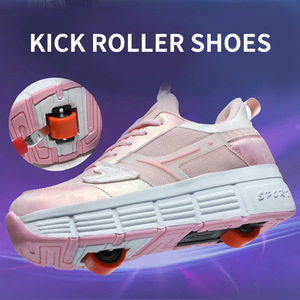 <span class=keywords><strong>Patines</strong></span> <span class=keywords><strong>de</strong></span> Ruedas 2 en 1 para Mujer, Zapatillas <span class=keywords><strong>de</strong></span> Moda con Ruedas Retráctiles, <span class=keywords><strong>Patines</strong></span> Desmontables con Ruedas - Product Image 4