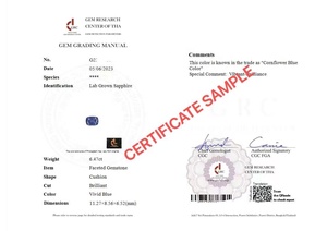 Certificat Grc de couleur rose vif créé rond pierres précieuses en vrac gemmes cultivées en laboratoire 2ct pour bague de bijoux - Product Image 6