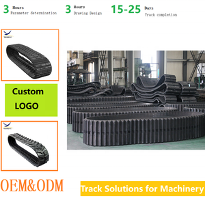 อะไหล่ช่วงล่างรถขุดขนาดเล็ก 200x72 230x72 300x52.5 400x72.5 450x86 600x100 250x72 350x53 สายพานยาง - Product Image 3